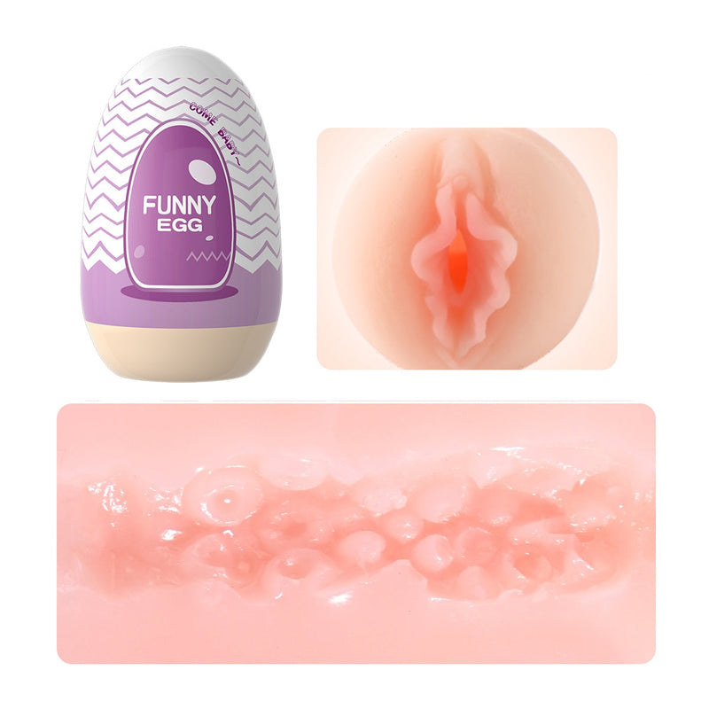 Funny Egg Collection - Mini Masturbator - 6 stuks-Erotiekvoordeel.nl