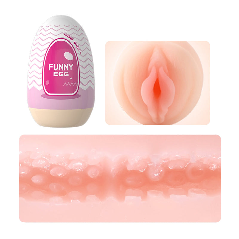 Funny Egg Collection - Mini Masturbator - 6 stuks-Erotiekvoordeel.nl