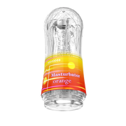 Cup Masturbator - Oranje/Transparant-Erotiekvoordeel.nl
