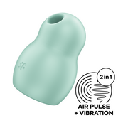 Satisfyer Pro To Go 1 - Luchtdruk Vibrator - Vibrator voor op Reis - Mintgroen-Erotiekvoordeel.nl