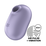 Satisfyer - Pro to Go 2 - Mini Luchtdruk Vibrator - Paars-Erotiekvoordeel.nl
