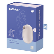 Satisfyer - Pro to Go 2 - Mini Luchtdruk Vibrator - Beige-Erotiekvoordeel.nl