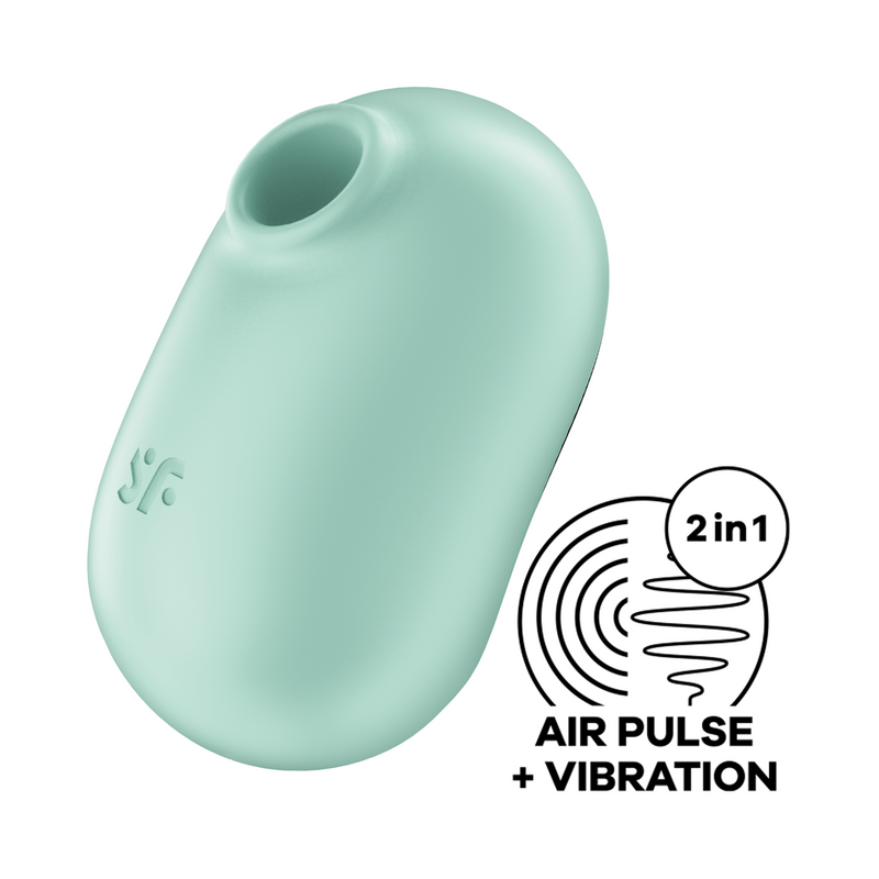 Satisfyer - Pro to Go 2 - Mini Luchtdruk Vibrator - Mintgroen-Erotiekvoordeel.nl