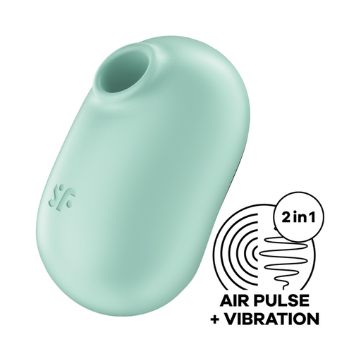 Satisfyer - Pro to Go 2 - Mini Luchtdruk Vibrator - Mintgroen-Erotiekvoordeel.nl