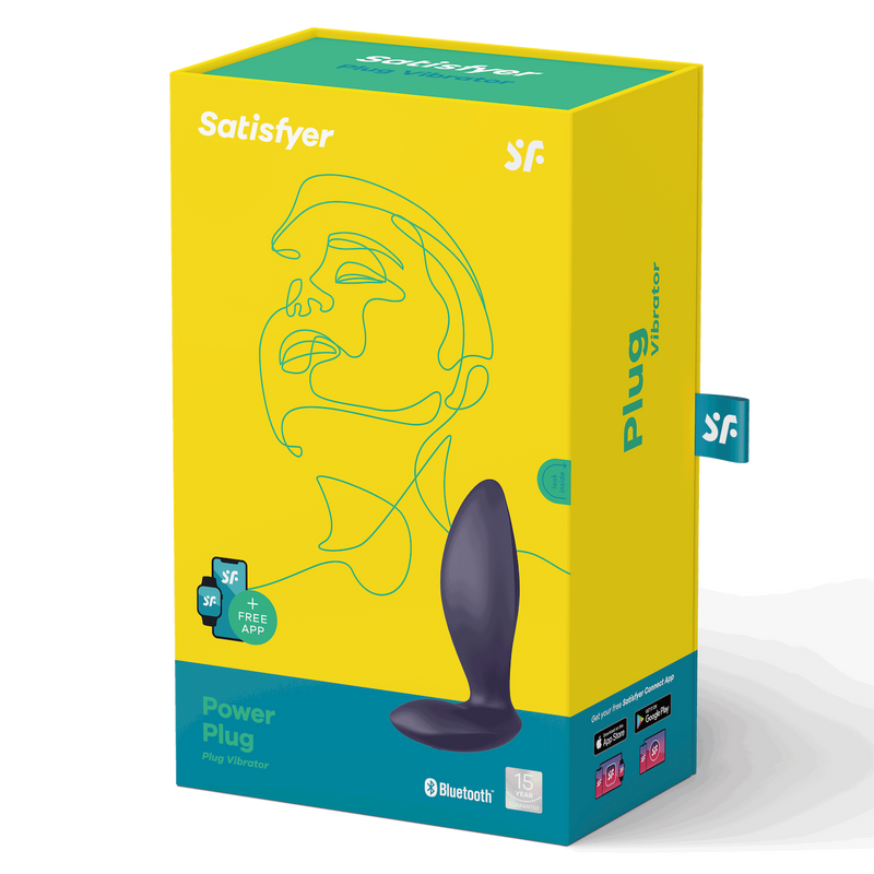 Satisfyer - Power Plug - Vibrerende Buttplug met App Control - Plum-Erotiekvoordeel.nl
