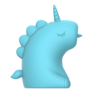 ER - Snowflake Unicorn - Clitoris Vibrator met Likkende Tong - Blauw
