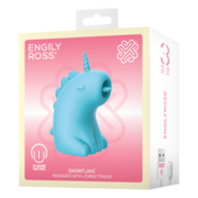 ER - Snowflake Unicorn - Clitoris Vibrator met Likkende Tong - Blauw