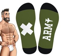 SneakXX - Voetbal Sokken ARMY - Groen