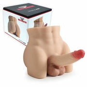 Kiotos - Masturbator Ass en Dildo - 2-in-1 - Nr. 20 - TPE - Lichte Huidskleur