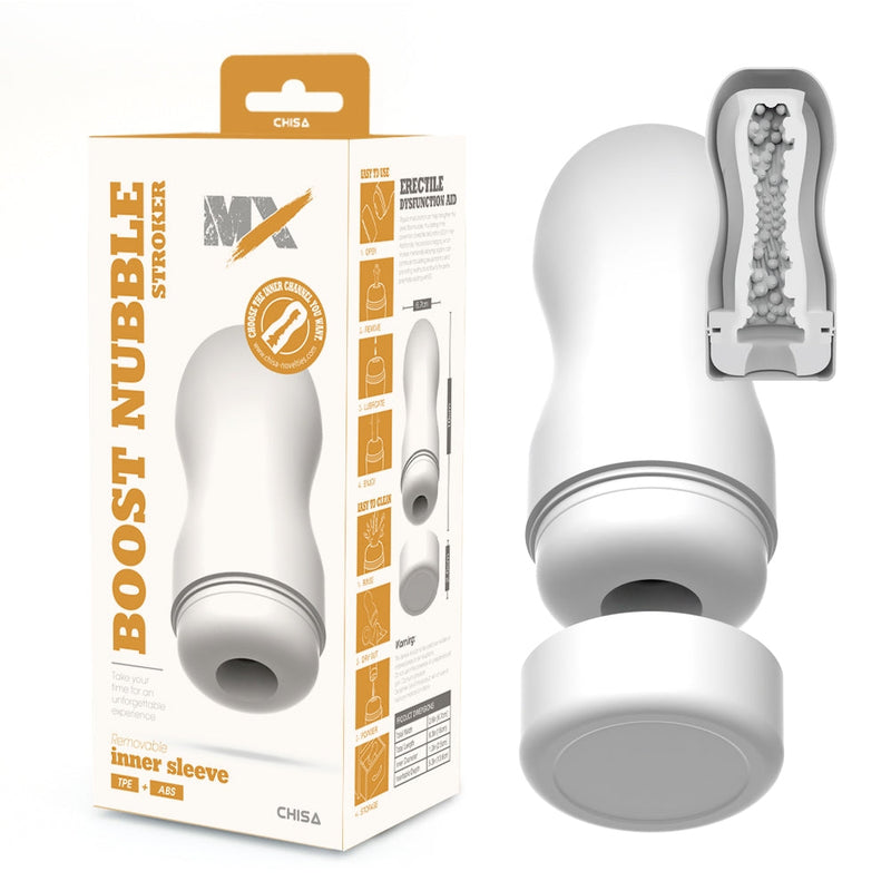 Chisa - Boost Nubble - Stroker Masturbator - Wit-Erotiekvoordeel.nl