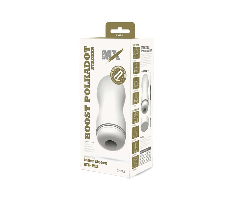 Chisa - Boost Polkadot - Stroker Masturbator - Wit-Erotiekvoordeel.nl