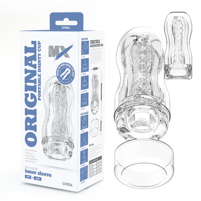 Chisa - Original Portable Dainty Cup - Cup Masturbator - Transparant-Erotiekvoordeel.nl