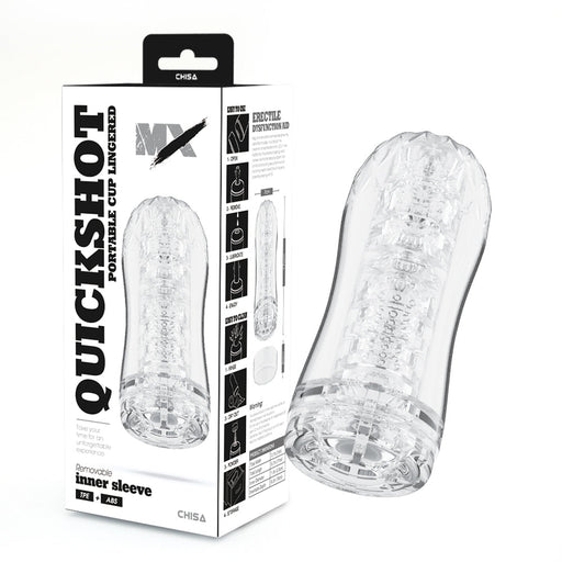 Chisa - Quickshot Portable Cup - Lingered - Cup Masturbator - Transparant-Erotiekvoordeel.nl