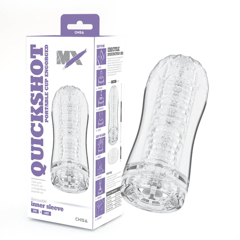 Chisa - Quickshot Portable Cup - Engorged - Cup Masturbator - Transparant-Erotiekvoordeel.nl
