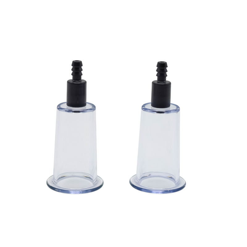 Passion Pump - Tepelzuiger en Borst Pomp Set - Transparant/Zwart-Erotiekvoordeel.nl