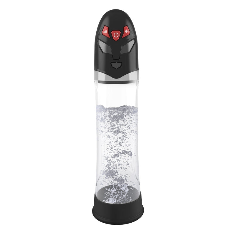 Essentials - Ultraman Auto Hydro Pump - 31 cm - Transparant/Zwart-Erotiekvoordeel.nl
