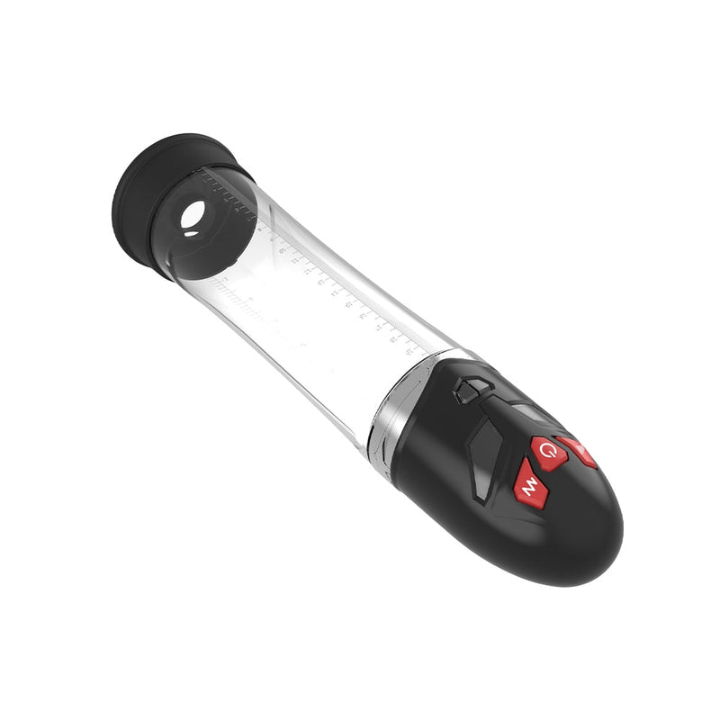 Essentials - Ultraman Auto Hydro Pump - 31 cm - Transparant/Zwart-Erotiekvoordeel.nl
