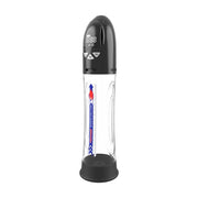 Passion Pump - Elektrische Penispomp - Waterproof - 31 cm - Zwart/Transparant-Erotiekvoordeel.nl