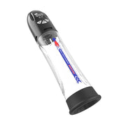 Passion Pump - Elektrische Penispomp - Waterproof - 31 cm - Zwart/Transparant-Erotiekvoordeel.nl