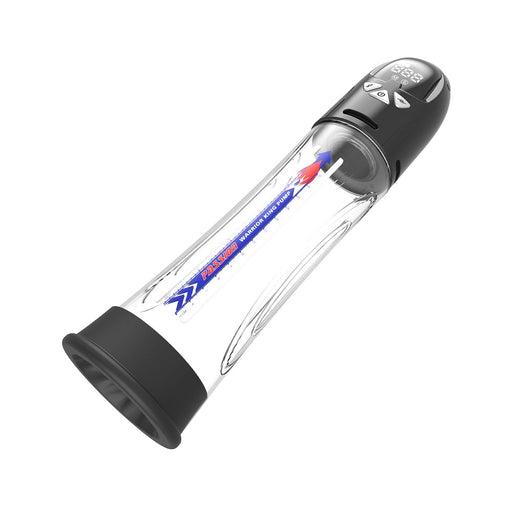 Passion Pump - Elektrische Penispomp - Waterproof - 31 cm - Zwart/Transparant-Erotiekvoordeel.nl