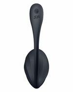 Satisfyer - Ribbed Petal - Draagbare Vibrator - Panty Vibrator - Vibrerend Eitje - Zwart