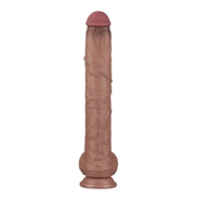 LoveToy - Nature Cock - Dubbellaags Buigbare XXL Dildo - 37.5 cm