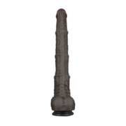 LoveToy - Nature Cock - Dubbellaags Buigbare Dildo met Aders - 40 cm - Bruin