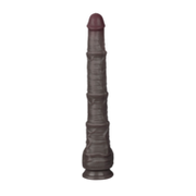 LoveToy - Nature Cock - Dubbellaags Buigbare Dildo met Aders - 40 cm - Bruin