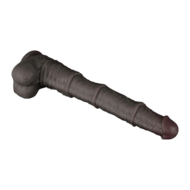 LoveToy - Nature Cock - Dubbellaags Buigbare Dildo met Aders - 40 cm - Bruin