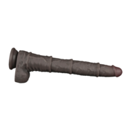 LoveToy - Nature Cock - Dubbellaags Buigbare Dildo met Aders - 40 cm - Bruin