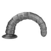 Lovetoy - Vibrax Slider - Lange Vibrerende Anaal Dildo - 35 cm - Zilver