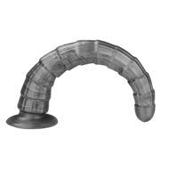 Lovetoy - Vibrax Slider - Lange Vibrerende Anaal Dildo - 35 cm - Zilver