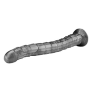 Lovetoy - Vibrax Slider - Lange Vibrerende Anaal Dildo - 35 cm - Zilver