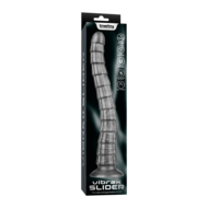 Lovetoy - Vibrax Slider - Lange Vibrerende Anaal Dildo - 35 cm - Zilver