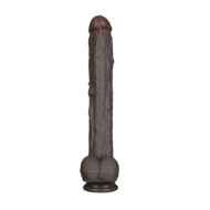 LoveToy - Nature Cock - Dubbellaags Buigbare XXL Dildo - 37.5 cm - Bruin