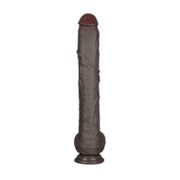 LoveToy - Nature Cock - Dubbellaags Buigbare XXL Dildo - 37.5 cm - Bruin