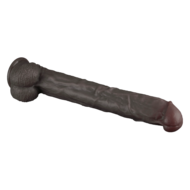 LoveToy - Nature Cock - Dubbellaags Buigbare XXL Dildo - 37.5 cm - Bruin