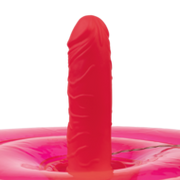 Opblaasbare Dildo Poef Cushion - met Ding Dong en afstandsbediening - Roze