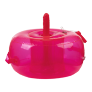 Opblaasbare Dildo Poef Cushion - met Ding Dong en afstandsbediening - Roze