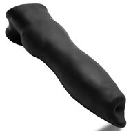 Oxballs - Fido - Puppy Play Penis Sleeve -  Night Edition - Siliconen/TPR- Zwart