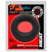 Oxballs - Meat Cockring - Night Edition - Siliconen/TPR - Zwart
