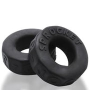 Oxballs - Sprocket Cockring - Night Edition - Siliconen/TPR - Zwart