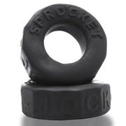 Oxballs - Sprocket Cockring - Night Edition - Siliconen/TPR - Zwart