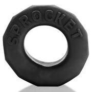 Oxballs - Sprocket Cockring - Night Edition - Siliconen/TPR - Zwart