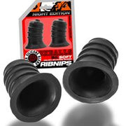 Oxballs - Ribnips - Tepelzuigers - Night Edition - Siliconen/TPR - Zwart