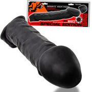 Oxballs - Muscle Ripped - Penis Sleeve - Night Edition - Siliconen/TPR - Zwrt