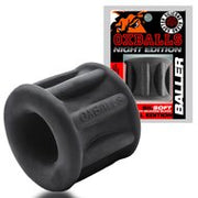 Sport Fucker - Baller - Cockring en Ballstretcher - Night Edition - Siliconen/TPR - Zwart