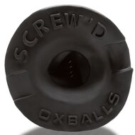 Oxballs - Screwdhole - Inbrengbare Fuck Sleeve - Night Edition - Siliconen/TPR - Zwart