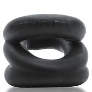 Oxballs - Z-Balls Ballstretcher - Night Edition - Siliconen/TPR - Zwart