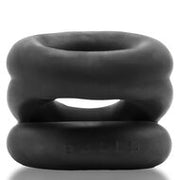 Oxballs - Z-Balls Ballstretcher - Night Edition - Siliconen/TPR - Zwart